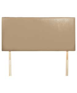 Unbranded Beige Suede Effect Kingsize Headboard