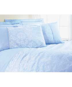 Belgium King Size Duvet Cover Set - Delph Blue