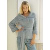 Button through cardigan with self fabric belt. Soft touch. Washable. 15 Polyamide, 85 Acrylic.