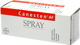 Colourless spray solution containing: Clotrimazole