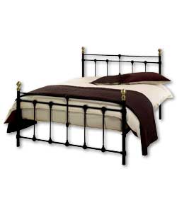 Canterbury Black Kingsize Bedstead - Frame Only