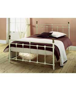 Canterbury Ivory Kingsize Bedstead - Luxury Firm Mattress