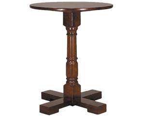 Unbranded Carlotta bar table round dark oak