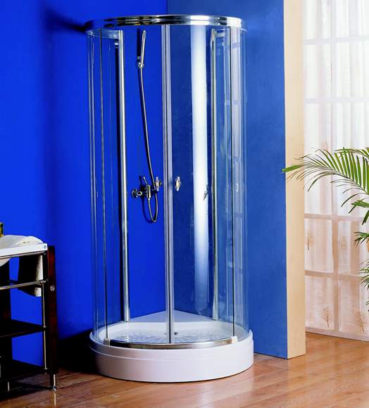 Cascata Circular Corner Shower Enclosure with Tray