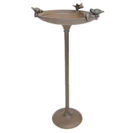 Cast Iron Bird Bath on a Pole