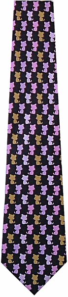 Cat Silhouettes Tie