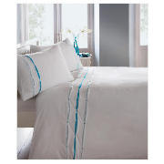 Unbranded Catherine Lansfield Ribbon Pintuck Duvet Set