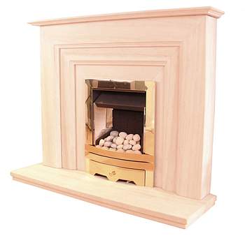 Catia Limestone Fireplace