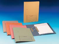 Unbranded CE mediumweight 315gsm orange manilla spiral