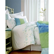 Unbranded Celeste Blue Quilt Cover Set Single