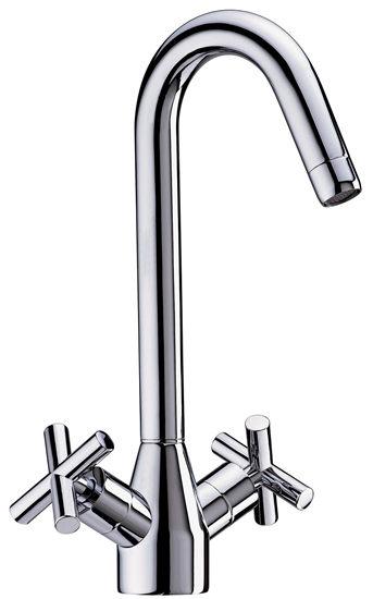 Ceuta Cross Handle Kitchen Sink Mixer