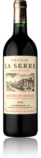 Unbranded Chandacirc;teau La Serre 2002 St-Emilion Grand Cru Classandeacute; (75cl)