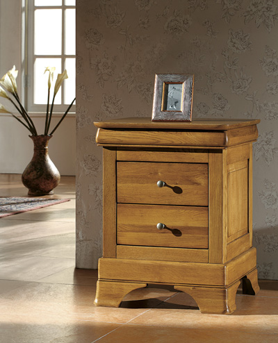 Unbranded Chateau Oak 3 Drawer Bedside Cabinet