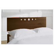 Unbranded Chino Double Headboard, Walnut Effect Finish