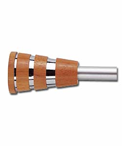 Chrome and Wood Flute Pole Ends