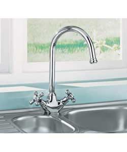 Chrome Victorian Sink Mixer Tap