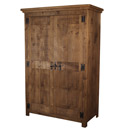 Chunky Plank Pine full hanging wardrobe furniture