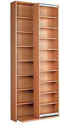 Cinemix Sliding Cd Rack With Bookcase