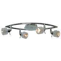 Circol Glass 4 Light Eye Halogen Spotlight Chrome Plated