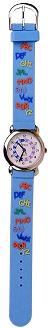 Citron Kids Quarts Watch - Blue Alphabet Strap