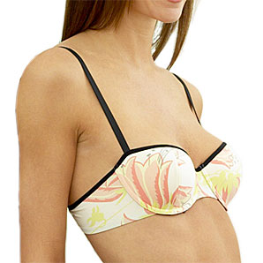 CK Tulip Balconette Bra- Multi/Orange- 32D