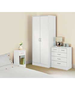 Unbranded Clara 3 Piece Bedroom Set - White