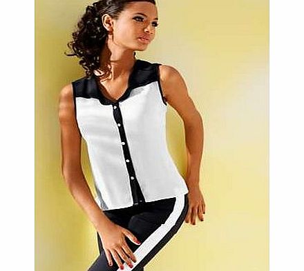 Unbranded Class International fx Sleeveless Blouse