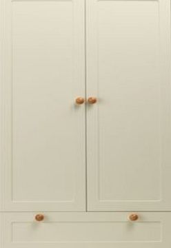 Unbranded Classic Two-Tone Nursery Wardrobe - Cream