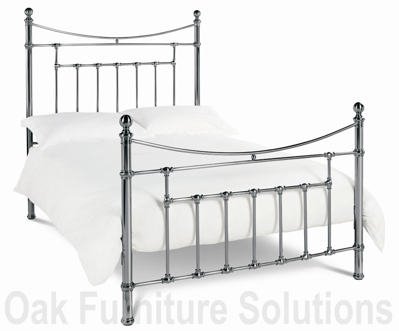 Unbranded Claudia Nickel Bedstead - 135cm - Double