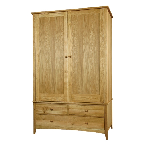 Unbranded Coach House Harvard Oak Double Wardrobe