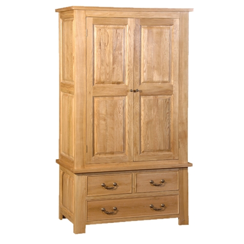 Unbranded Coach House Quebec Oak Double Wardrobe