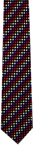 Coloured Spots Tie