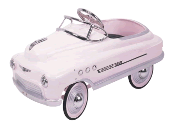 Comet Pink Pedal Car