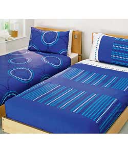 Coniston Double Duvet Cover Set - Blue