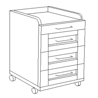 Dimensions: H678 x W440 x D446 mm, Beech effect, Finished inside with an Apple Wood Effect, Panels