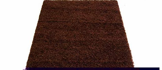 Unbranded Corfu Chocolate Shaggy Rug - 110cm x 60cm