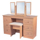 The Corrib range in Beech effect is an extensive collection of bedroom furniture ranging from small