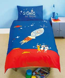 Cosmic Martian Single Duvet Cover Set