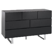 Unbranded Costilla 6 Drawer Drawer Chest, Black