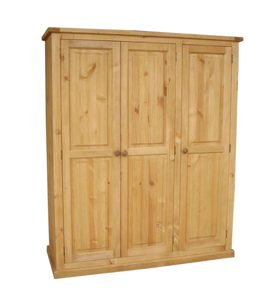 Unbranded Cotham Pine 3 Door Wardrobe