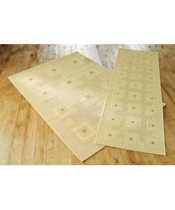 Unbranded Cottage Blocks Rug - Natural