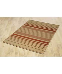 Unbranded Cottage Stripes Rug Terracotta 120 x 160