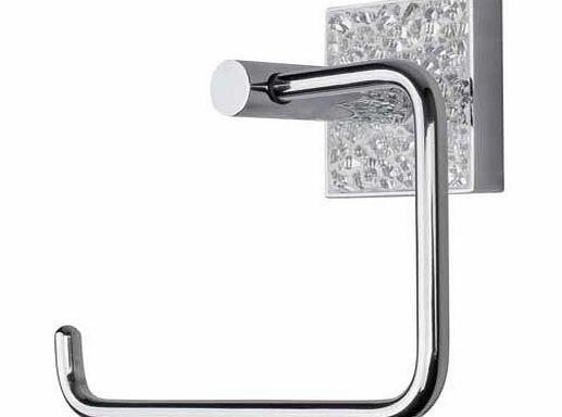 Unbranded Crackle Glass Toilet Roll Holder