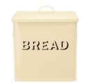 Unbranded Cream Enamel Bread Bin - Traditional Style