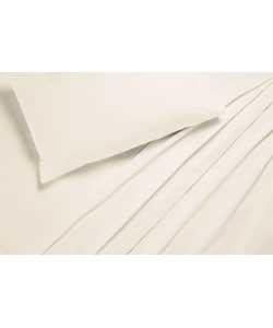 Unbranded Cream Flat Sheet Set Single Bed