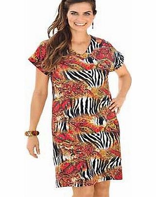 Unbranded Creation L Beach Mix Print Dress