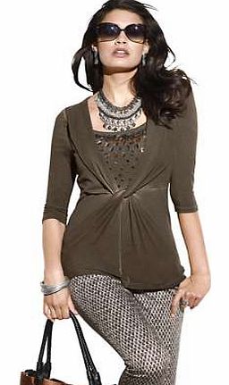 Unbranded Creation L Embellished Detailed Top