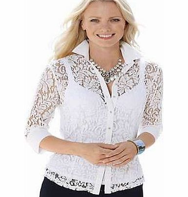 Unbranded Creation L Sheer Blouse