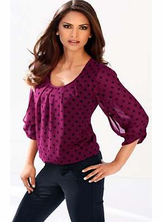 Unbranded Creation L Spot Blouse