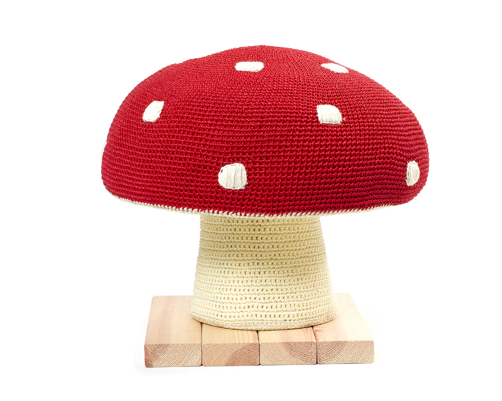 Crochet Pouffee Toadstool